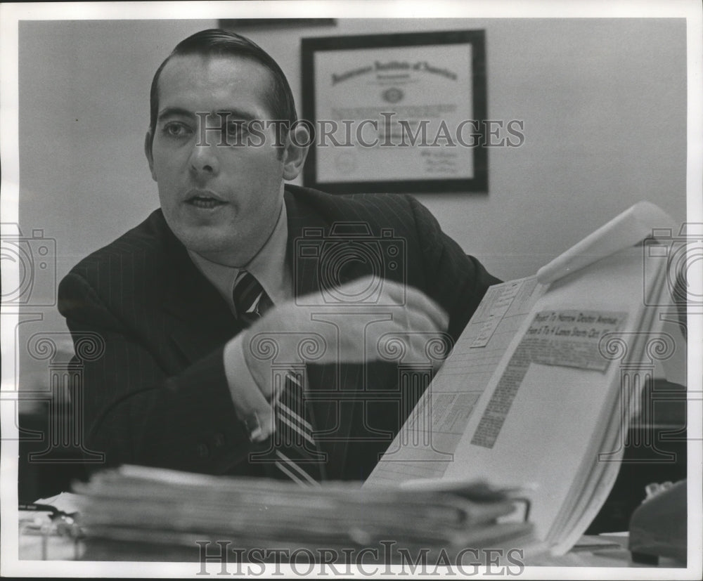 1971 Press Photo Mayor Lamar Wagner of Montgomery, Alabama - abna27153 - Historic Images