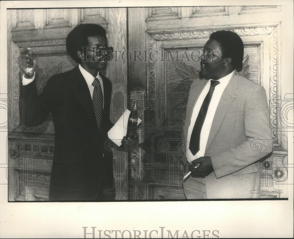 1984 Press Photo Hezekiah Wagstaff, aide to Billy Joe Camp - abna27155 - Historic Images