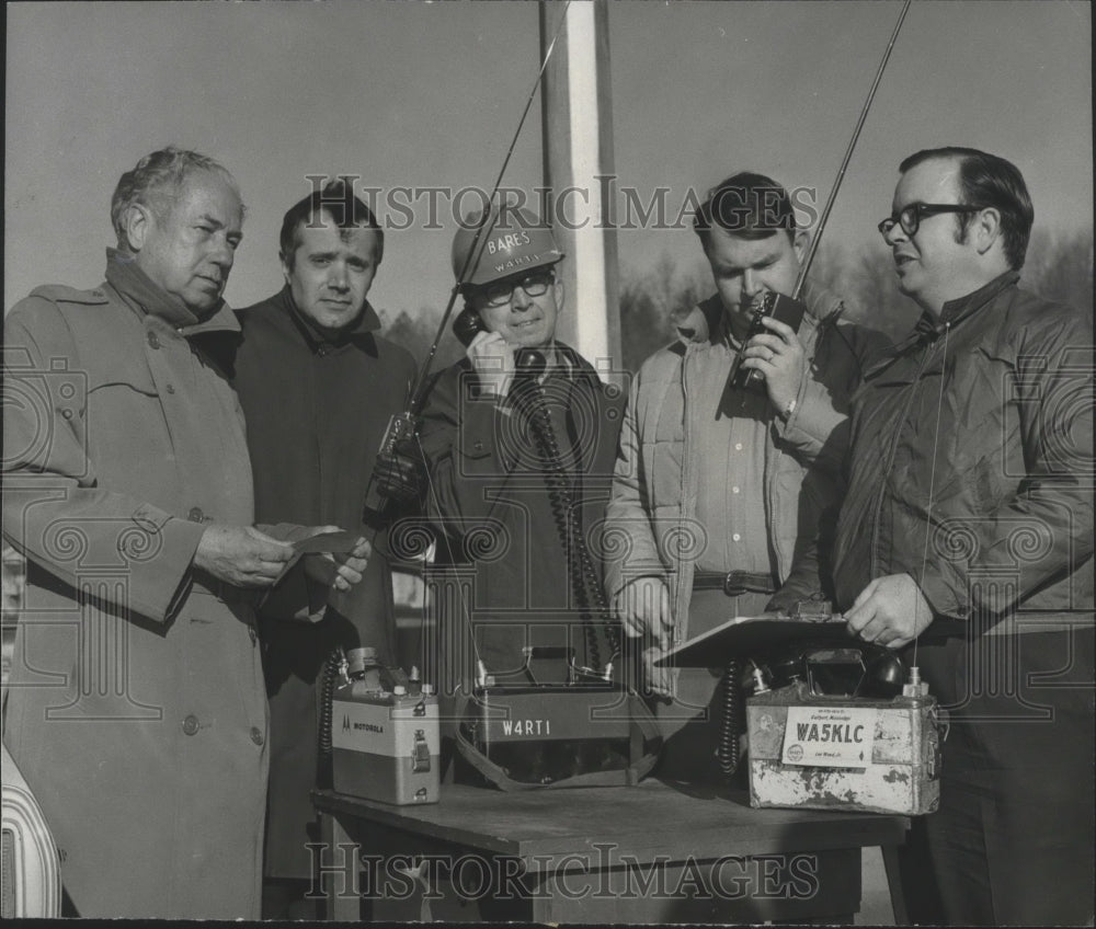 1971, C. Q. Wadsworth, Wadell Zanaty, Others at Civil Defense Meet - Historic Images