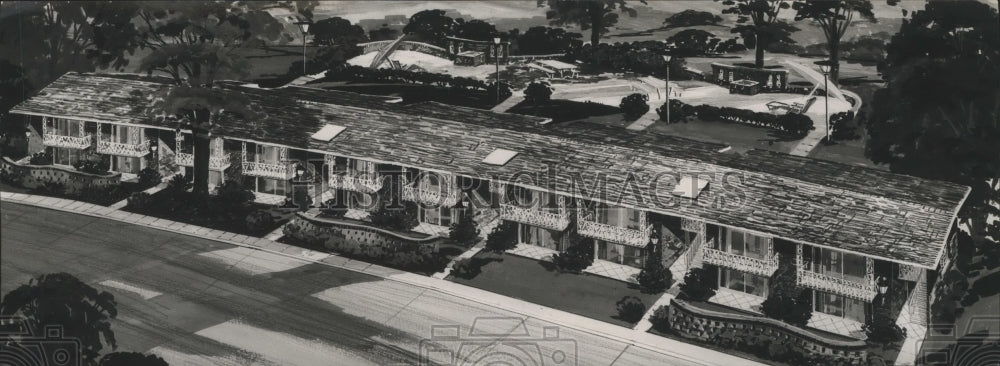 1965 Press Photo 250-unit Luxury Apartment Park developed in Vestavia Hills - Historic Images