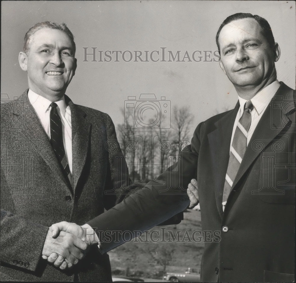 1958, Gubernatorial Candidate Karl Harrison and Robert M. Cleckler - Historic Images