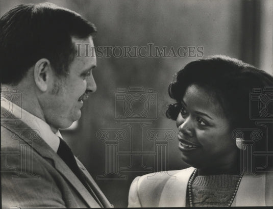 1985 Birmingham police Lieutenant Billy Webb & wife Gwen Webb - Historic Images