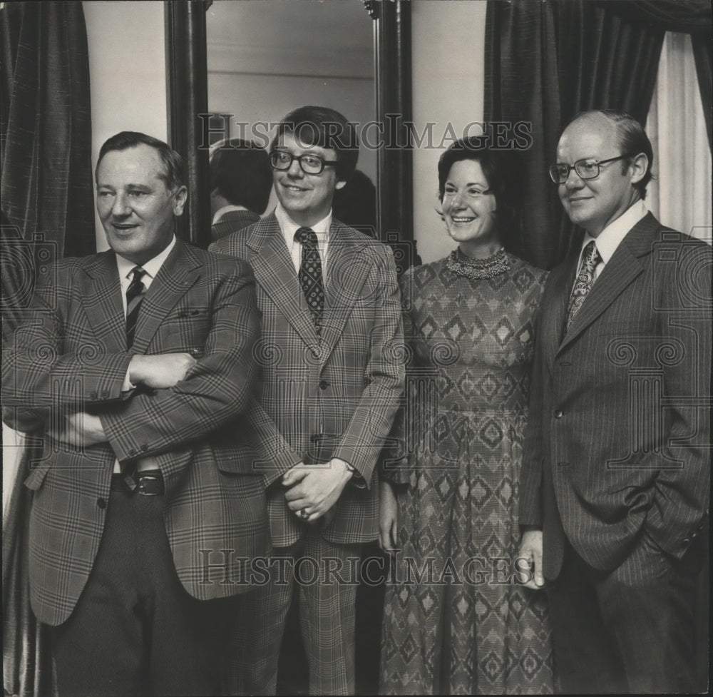 1975, John Whybrow &amp; Gary Manning, Roberta Long &amp; Dr. Wilmer Cody, AL - Historic Images