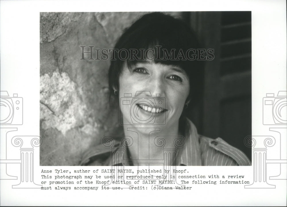 Press Photo Anne Taylor, author of Saint Maybe - abna27339 - Historic Images