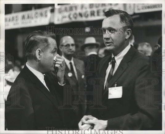 1966 Press Photo Guy Sparks, Candidate for Attorney General, John Casey at Event - Historic Images