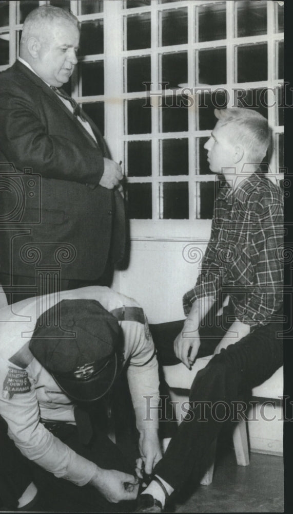 1966 Press Photo Calvin W. Evans after Mobile jail escape with Jimmy Chambers - Historic Images