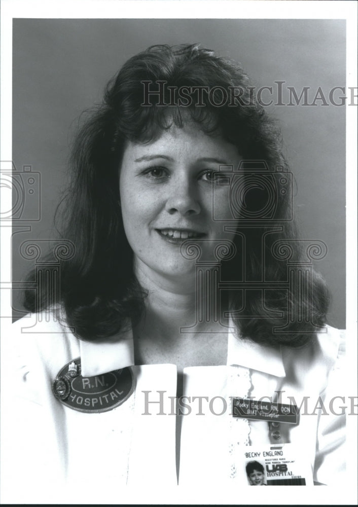 1994 Becky England, RN, University of Alabama, Birmingham - Historic Images