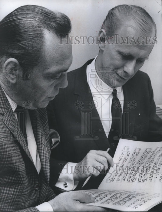 1966 Press Photo Amerigo Marino, Richard Englund Plan Ballet, Alabama - Historic Images