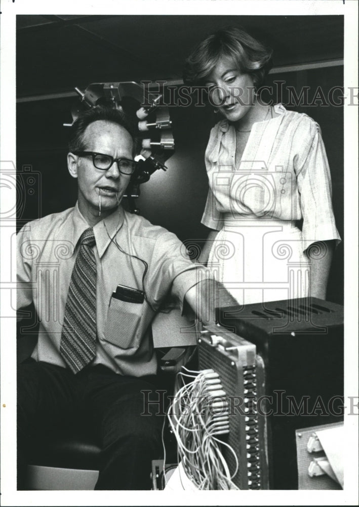 1978, Doctor Samuel G. Fletcher and Audiologist Jan Struensee - Historic Images