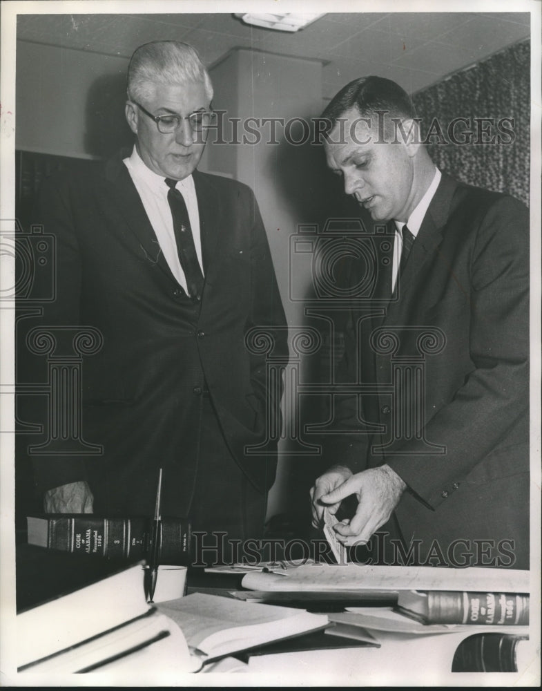 1963 Press Photo David Crosland and Maury Smith, Montgomery, Alabama - abna27654 - Historic Images