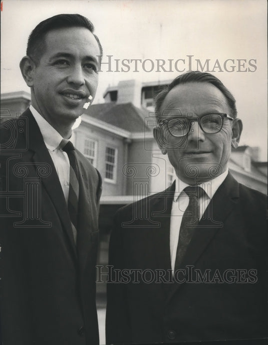 1968 Press Photo Wayne Flynt, Samford Faculty, and Girvan Grifith - abna27693 - Historic Images