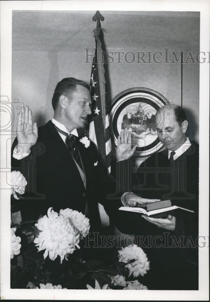 1963 Press Photo Richmond Flowers, swearing in ceremony Alabama Attorn