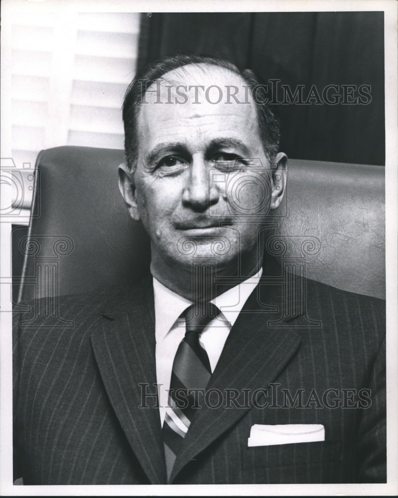 1970 Press Photo Major General William M. Foundren, Alabama Prison Commissioner - Historic Images