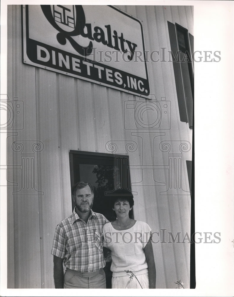 1985 Gary & Carol Dover owners of Quality Dinettes, Inc., Alabama - Historic Images
