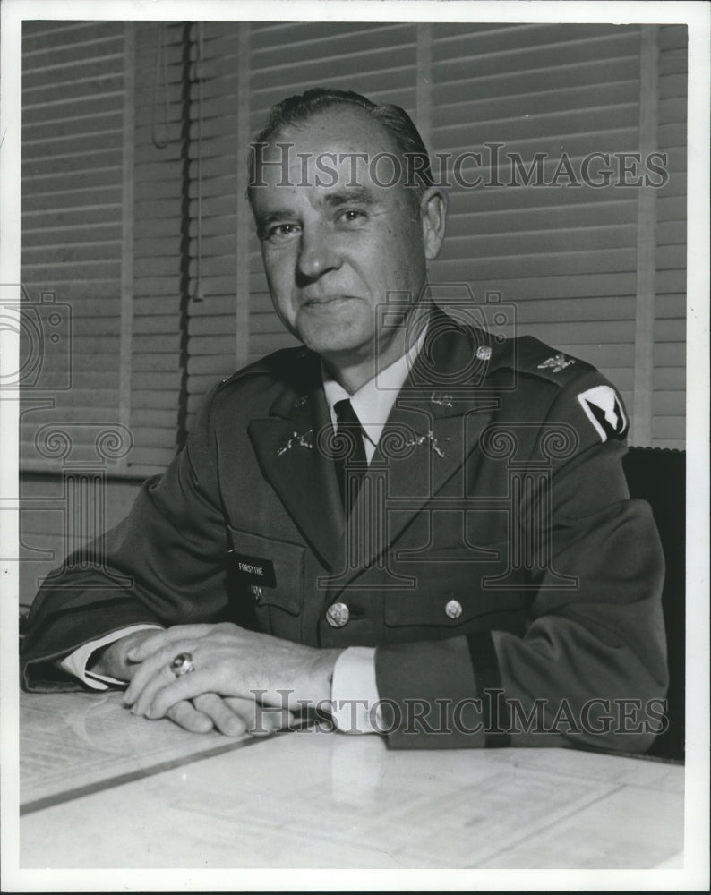 1971 Press Photo Colonel Jeff Forsythe, Army Missile Command, Huntsville - Historic Images