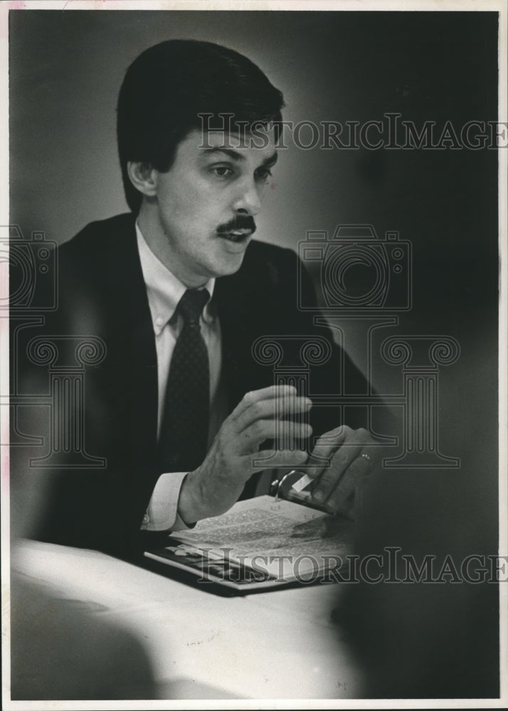 1987, Dr. Earl Fox, State Health Officer Talks About Tests for AIDS - Historic Images
