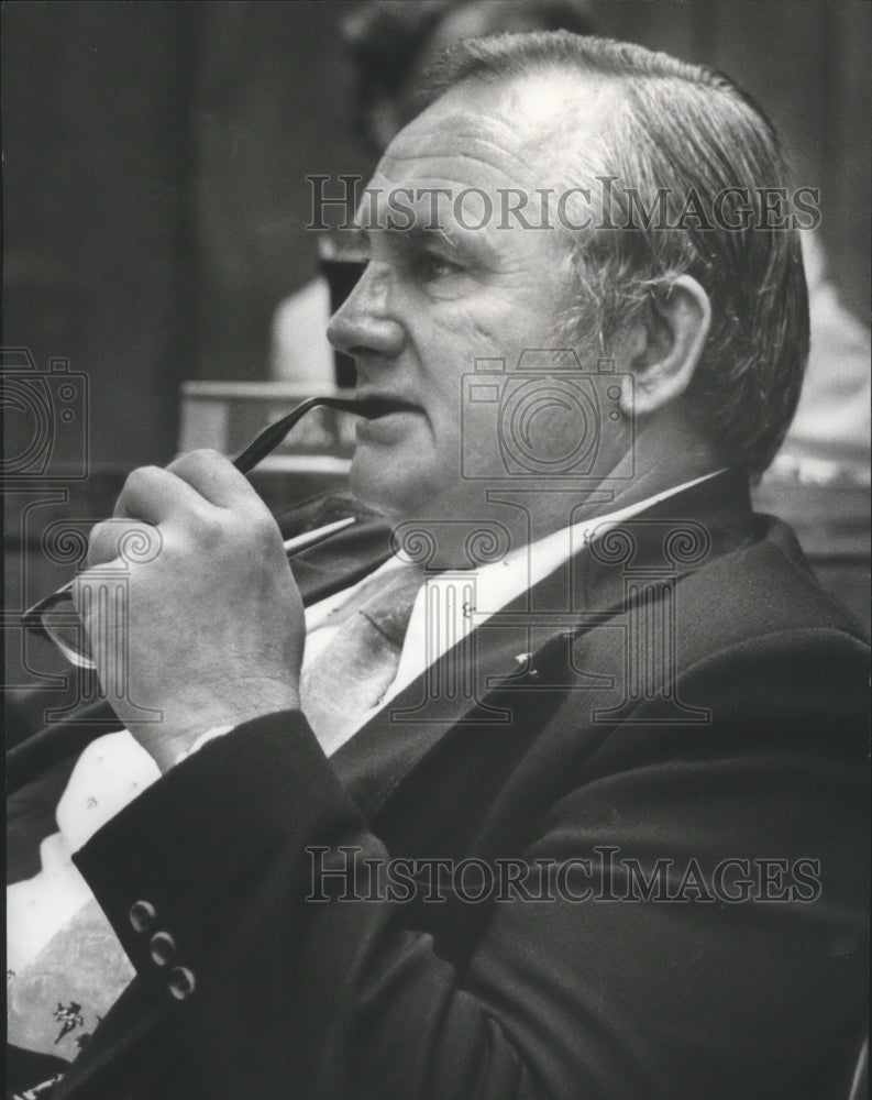 1978, Paul Domostoy, Former Fairfield Engineer at personnel hearing - Historic Images