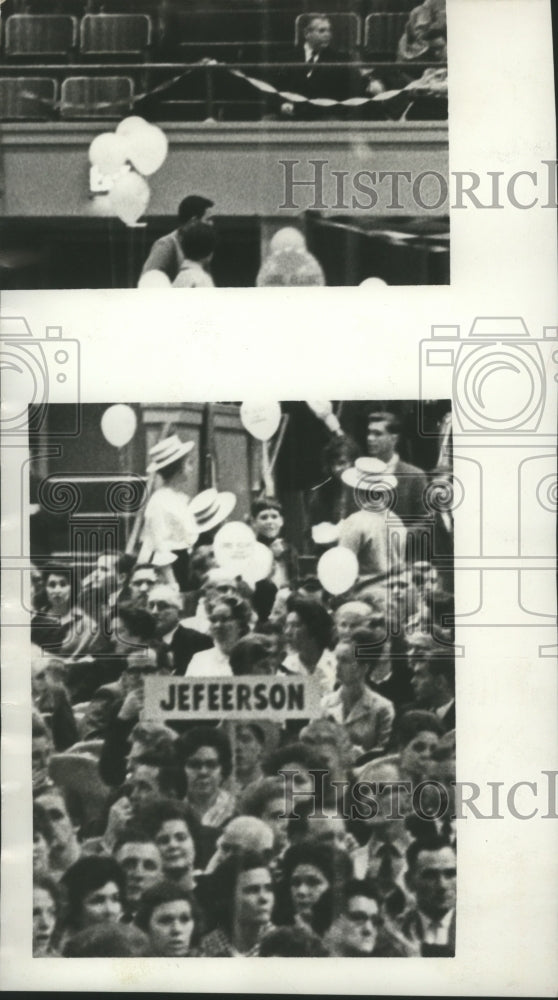 1966 Press Photo Carl Elliott kickoff rally for Governor in Birmingham, Alabama - Historic Images