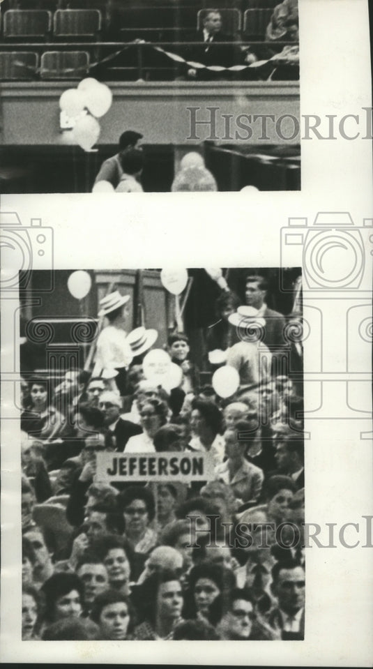 1966 Press Photo Carl Elliott kickoff rally for Governor in Birmingham, Alabama - Historic Images