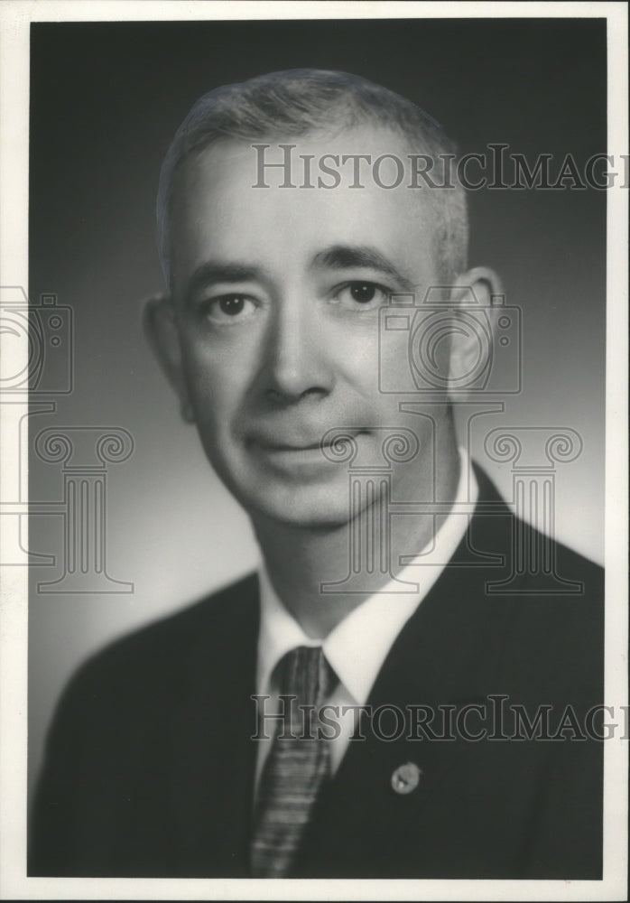 1970 Press Photo Frederick A. Dunlap, Vice President, First National Bank, AL - Historic Images