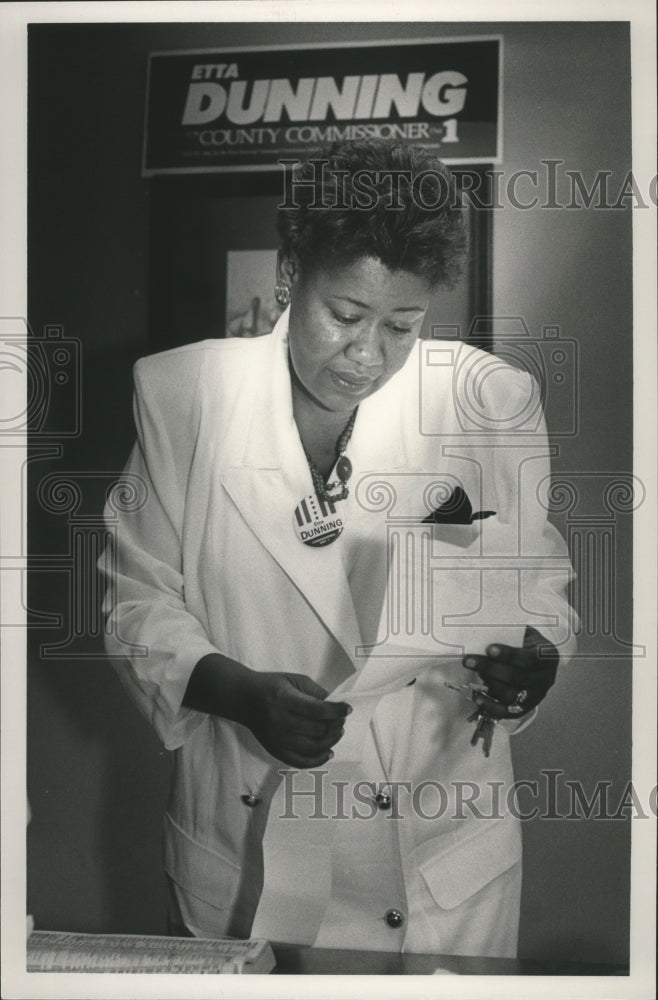 1990 Etta Dunning, City Commissioner, Alabama - Historic Images