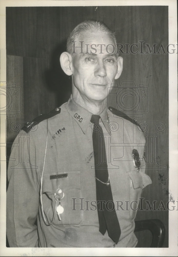 1965 Press Photo C. H. Dobbs, Albertville, Alabama Police Chief - abna28274 - Historic Images