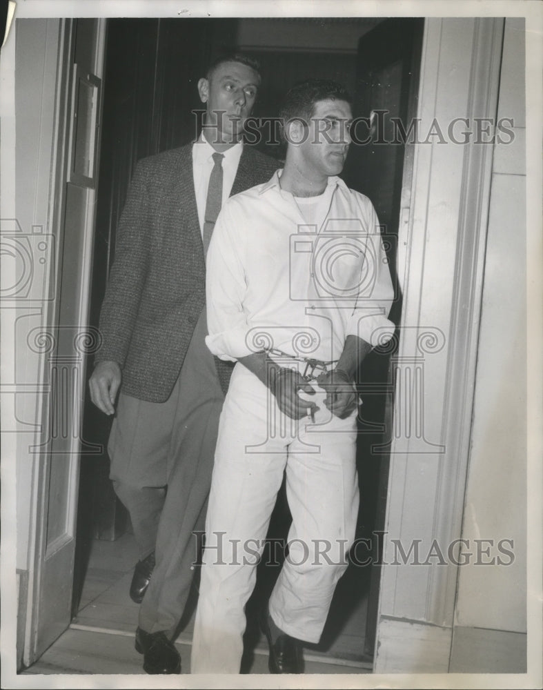 1959, Warden Curtis Simpson with Edwin Ray Dockery, Crime - abna28309 - Historic Images