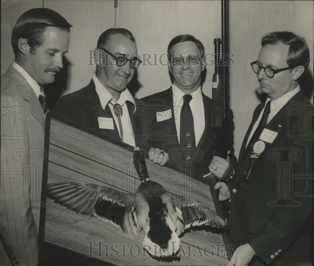 1975, State DU Chairman Don Drennen Junior with Mama Duck, Others - Historic Images