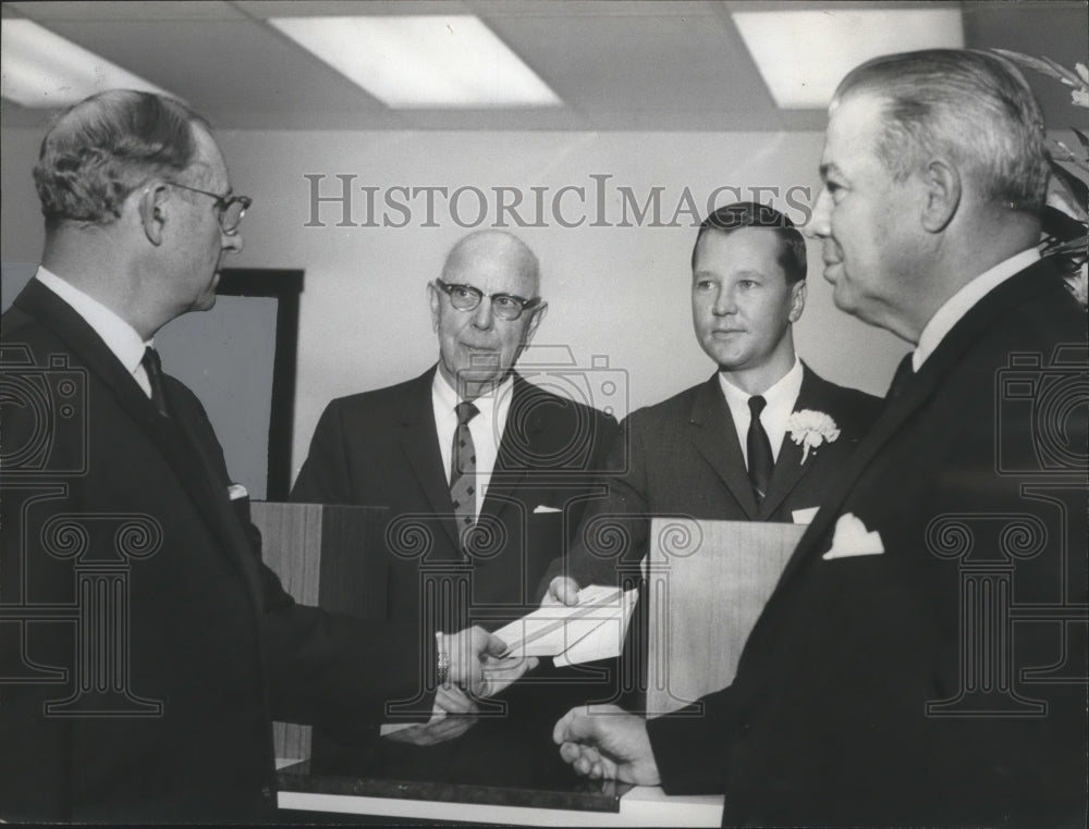 1965 Press Photo Mayor Albert Boutwell and Cooper Green at Ribbon Cutting Event - Historic Images