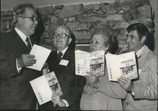 1976, Officials discussing children's camp, Talladega, Alabama - Historic Images