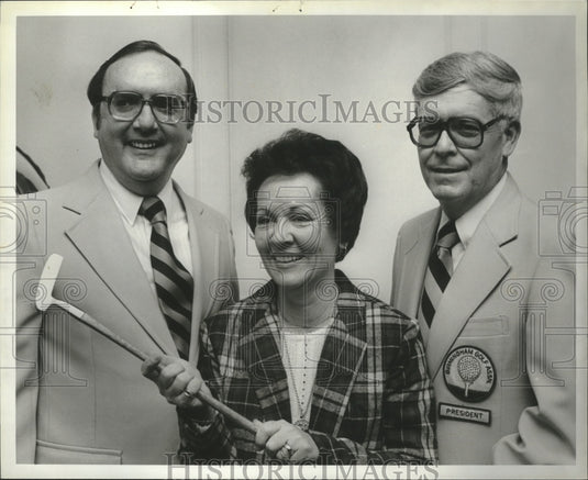 1981 E. Cost, B. Sanders & Bob Fox, Birmingham Golf Association, AL - Historic Images