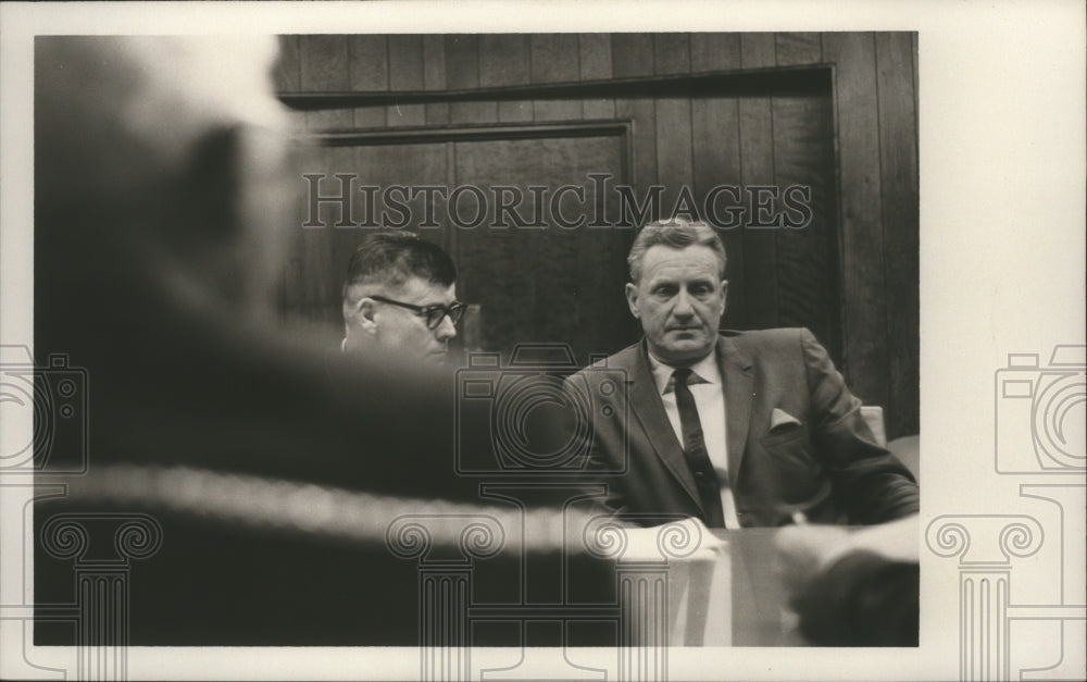 1966, Richmond Flowers, politician with unidentified person - Historic Images