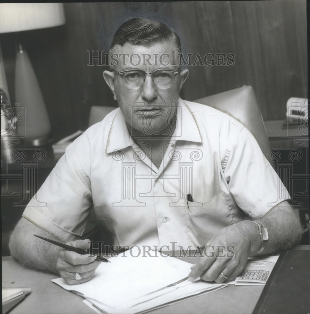 1963 Press Photo Cecil Floyd, past president of Alabama Trucking Association-Historic Images