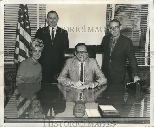 1969, Congressman Walter Flowers, Mary DeLoach, Andrew Dearman, AL - Historic Images