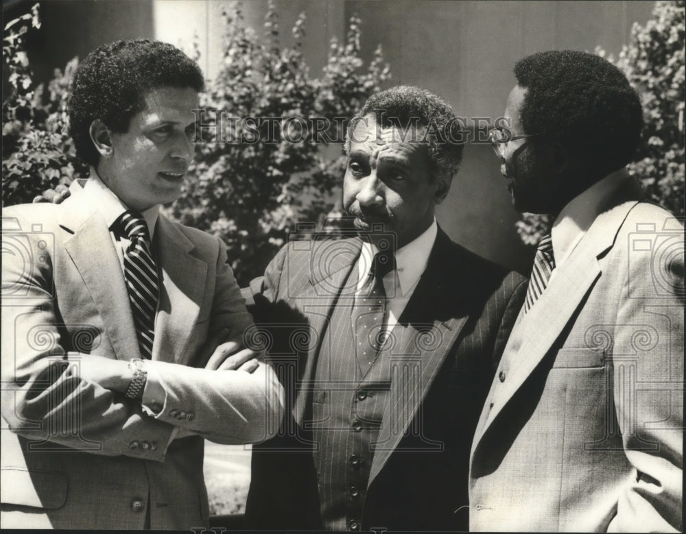 1979, U.S. Representative Howard Ford Discussing Outlook for Blacks - Historic Images