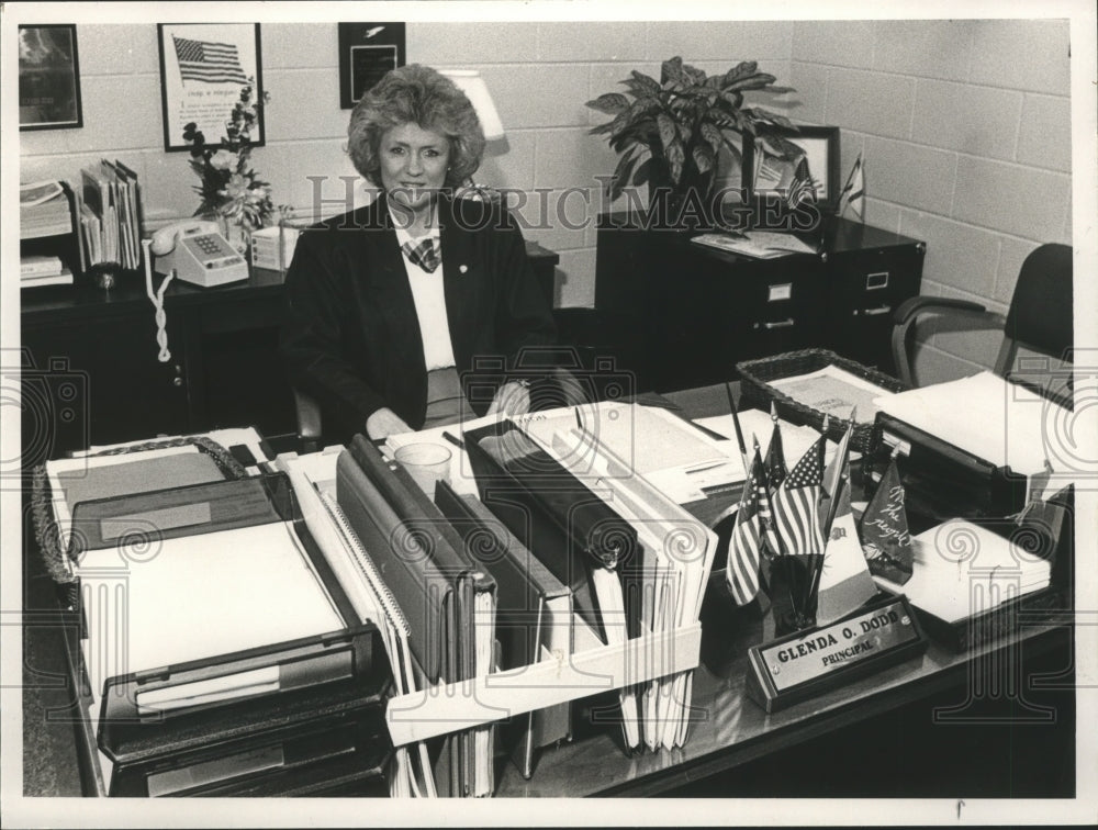 1988, Principal Glenda Dodd of Bryan Elementary School, Alabama - Historic Images