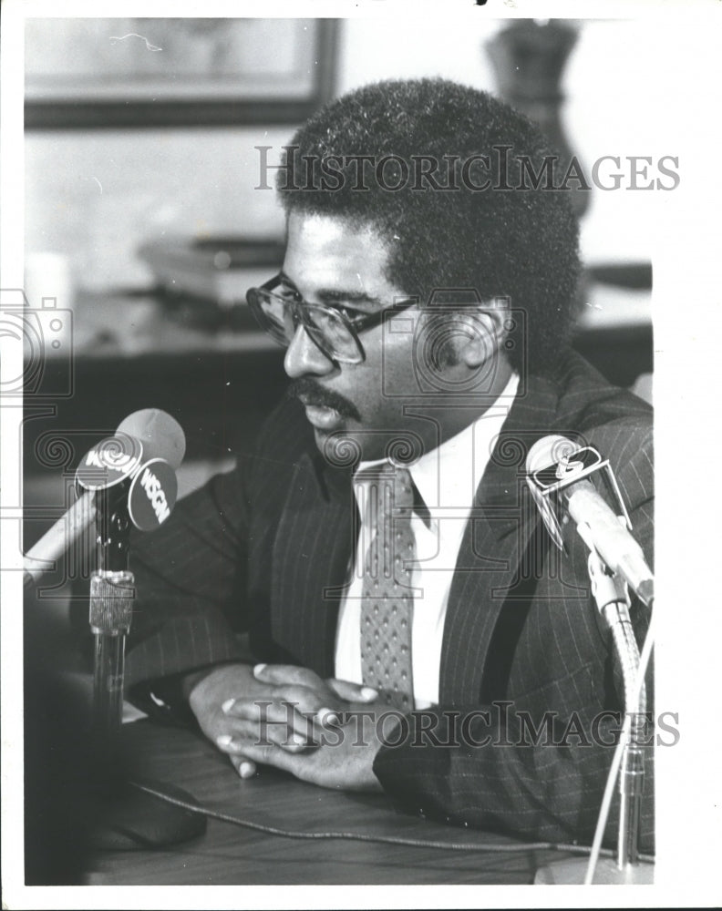 1980 Birmingham City Councilman William Bell at news conference-Historic Images