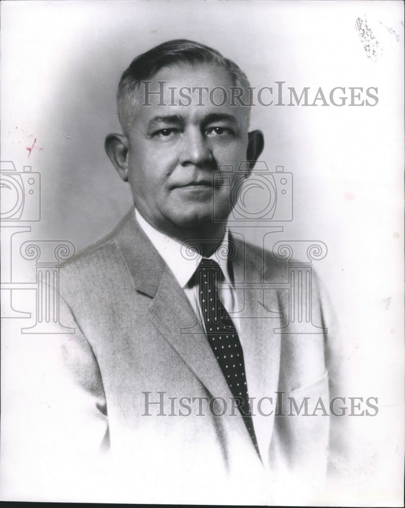 1960 Press Photo Thomas H. Collins, General Manager of the Water Works Board - Historic Images