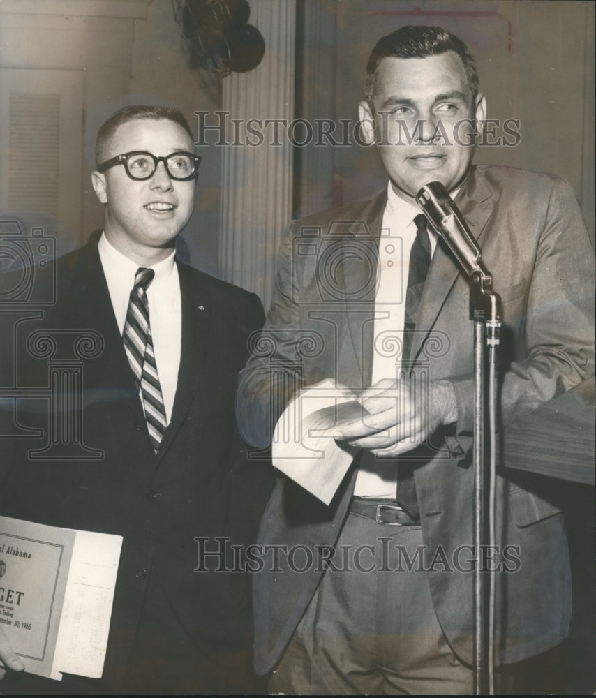 1963 Press Photo Senator John Tyson of Mobile with Senator E. C. Hornsby - Historic Images