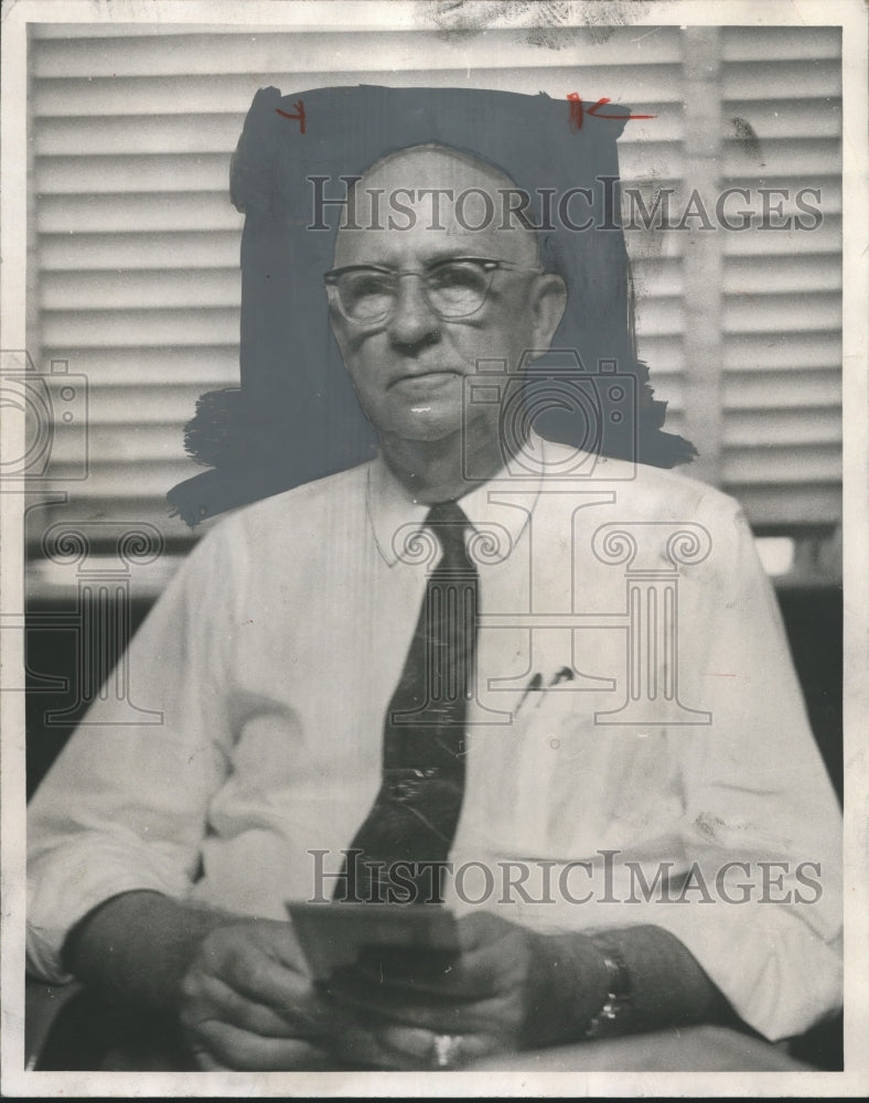 1960 Press Photo Probate Judge R. S. Ward of Geneva County - abna28975 - Historic Images