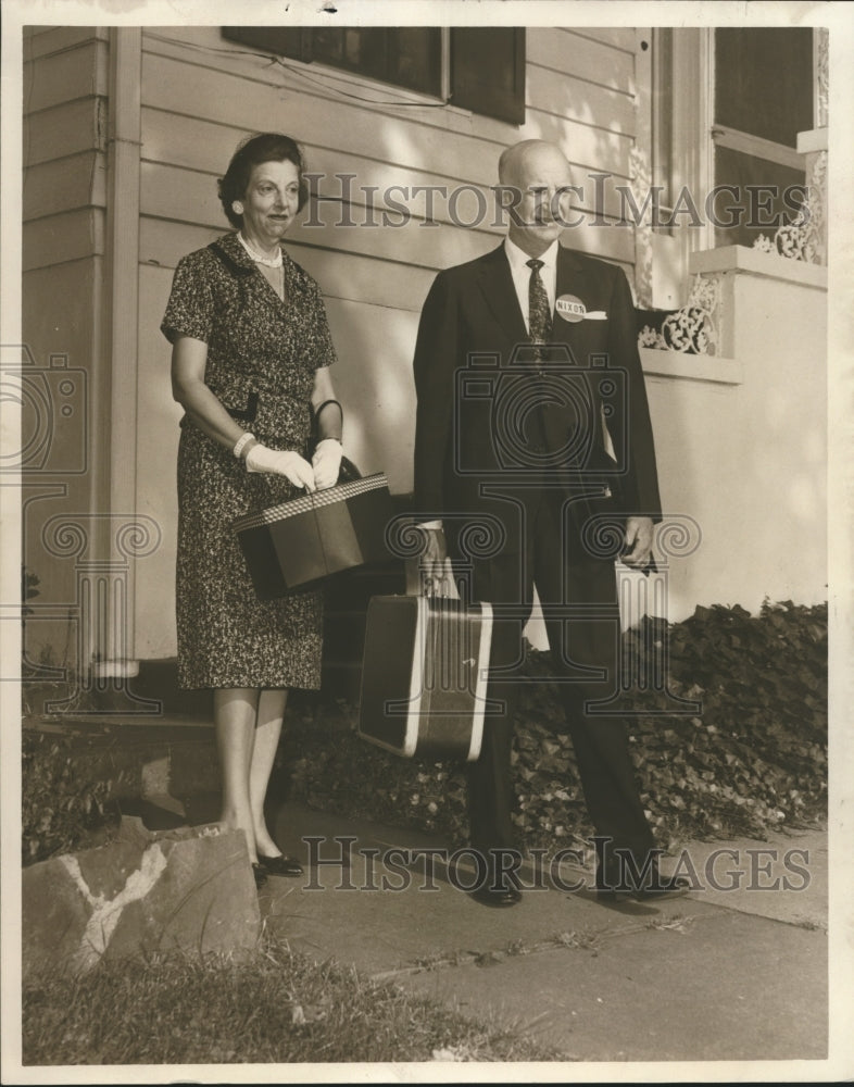 1960 Press Photo Mr. and Mrs. Claude A. Vardaman, head Alabama Republican Party - Historic Images