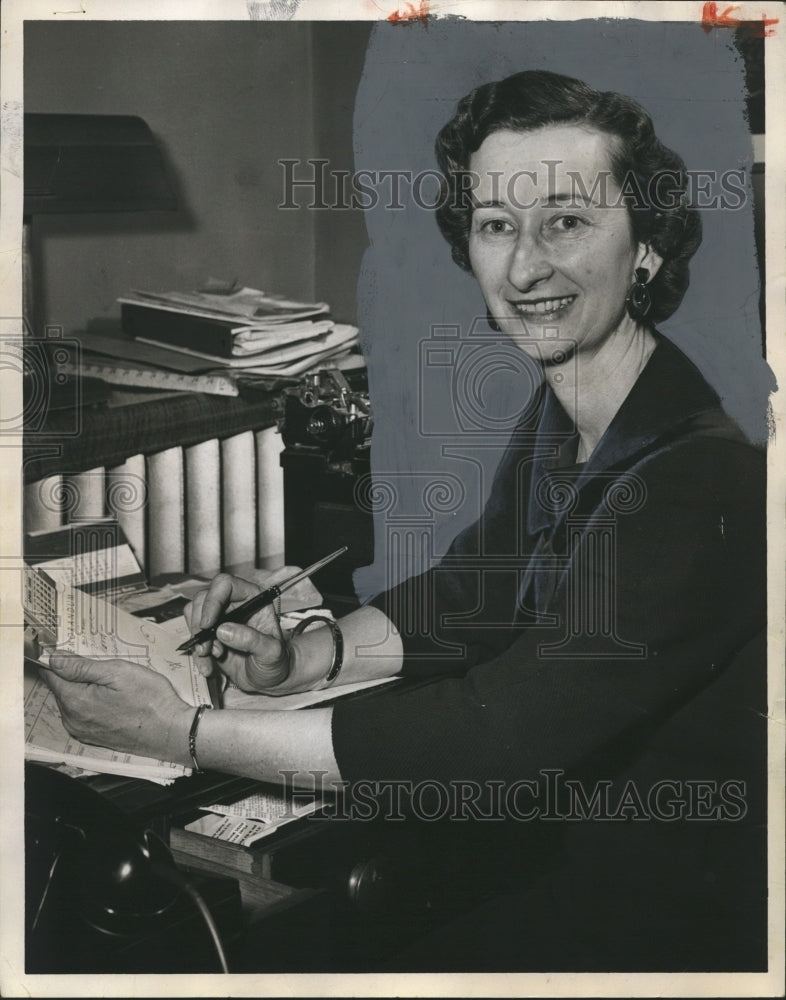 1959 Press Photo Mrs. James E. Walkley, clubwoman - abna29046 - Historic Images