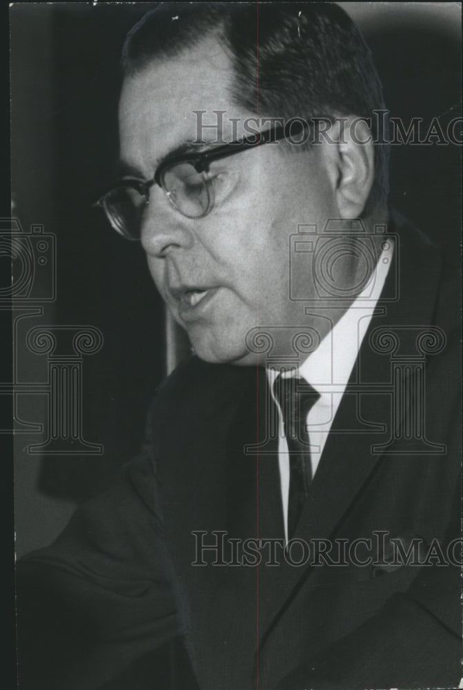 1968 Press Photo Dr. Denson Franklin, Clergyman, First Methodist Church - Historic Images