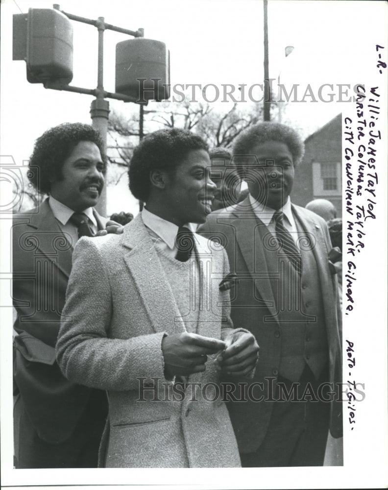 1983, Willie J. Taylor, C.C. Taylor, City Councilman M. Gilmore, AL - Historic Images