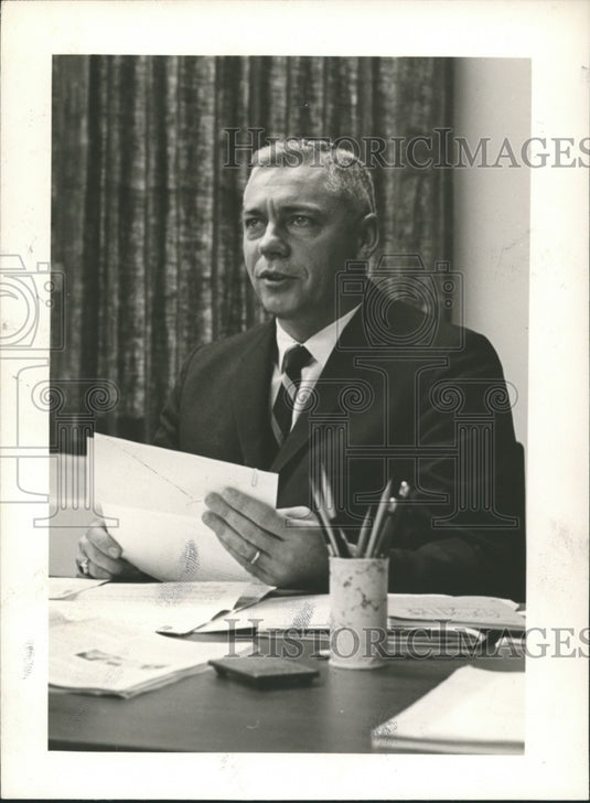 1968, Dr. J. Grady Cox, Dean of Engineer Auburn University - Historic Images