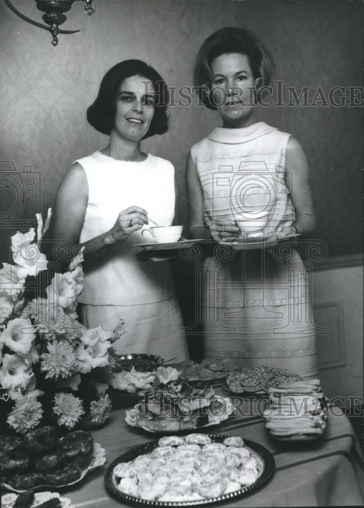 1969, Mrs. Harold Lutz at farewell party at home of Mrs. Jim Dunbar - Historic Images