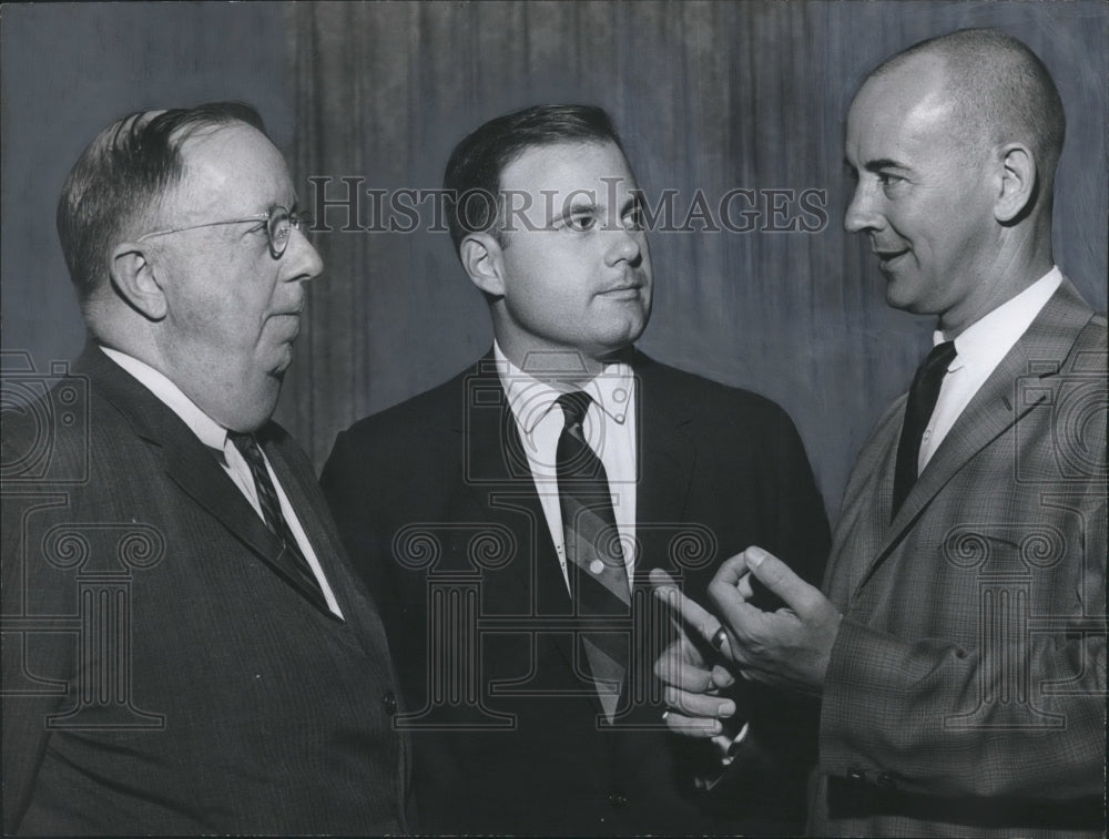 1965, K.W. Grimley, Robert Walton, Other Discuss Tuberculosis - Historic Images