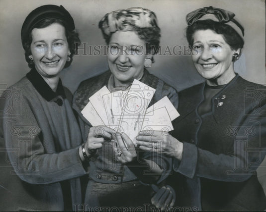 1959, Mrs. James E. Walkley, district director with Others and Awards - Historic Images