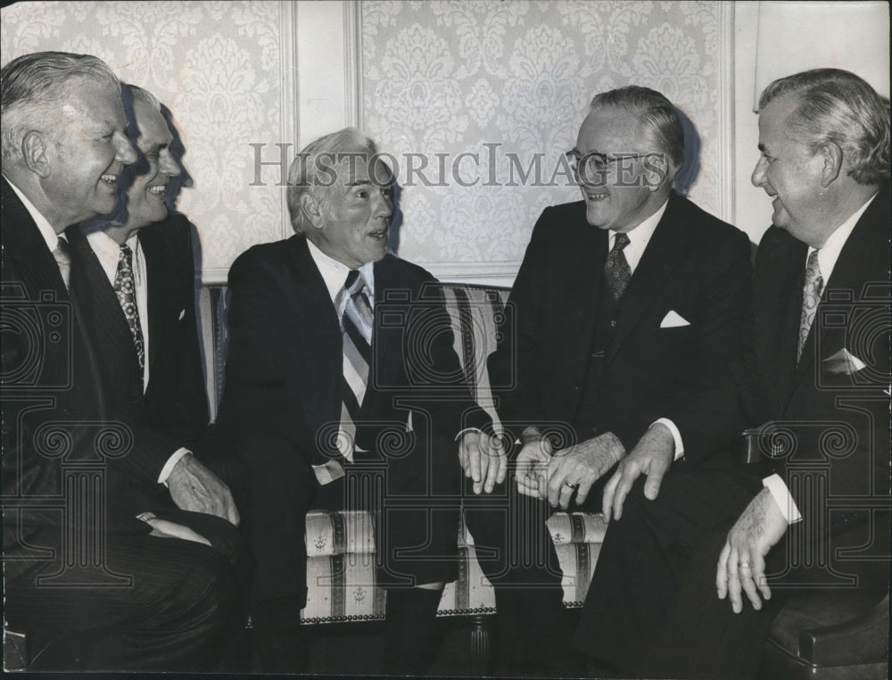 1971, Four past presidents attend Montevallo University Founders Day - Historic Images