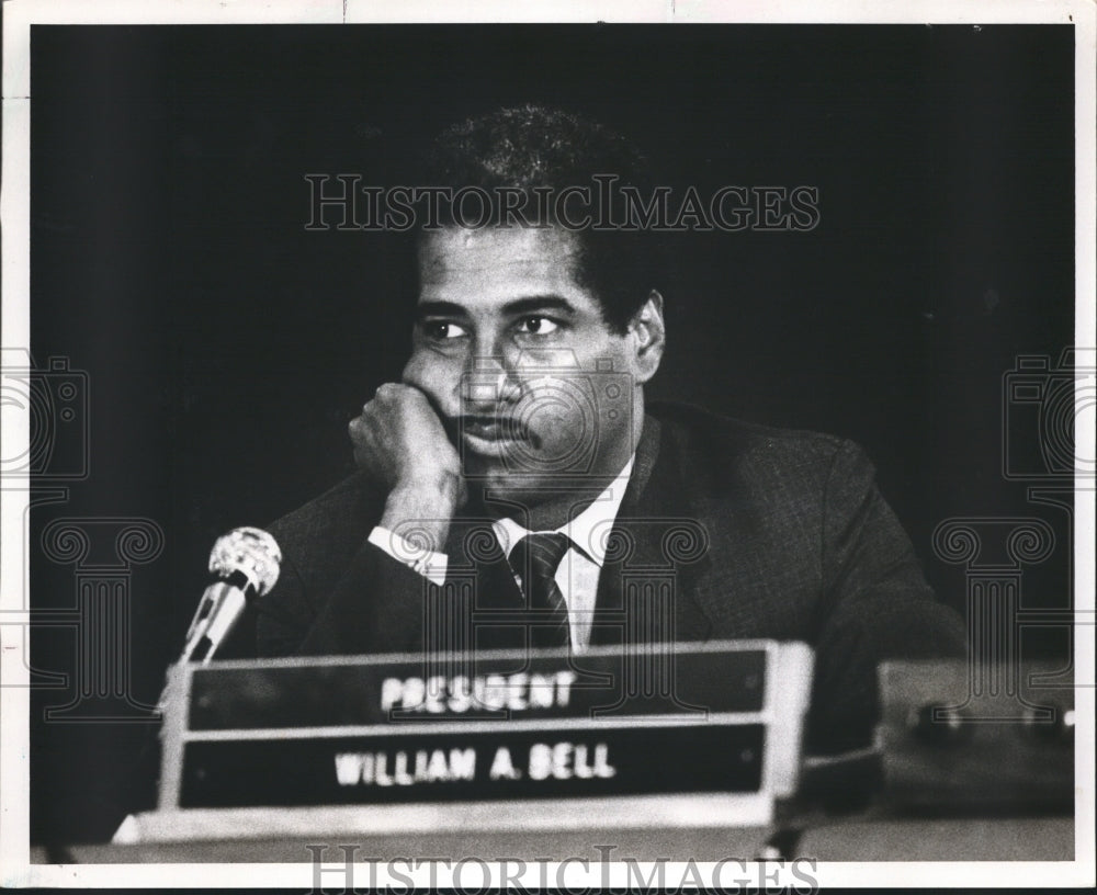 1987 Birmingham, AlabamaCity Council Member William Bell Listening - Historic Images